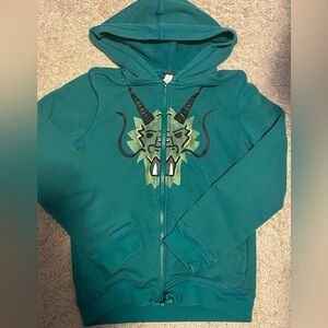 Tea Collection Horned Dragon Graphic Hoodie
